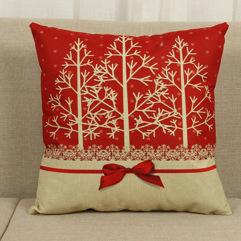 Cushion Case Christmas Series Cotton linen pillow cover Good ranchotion