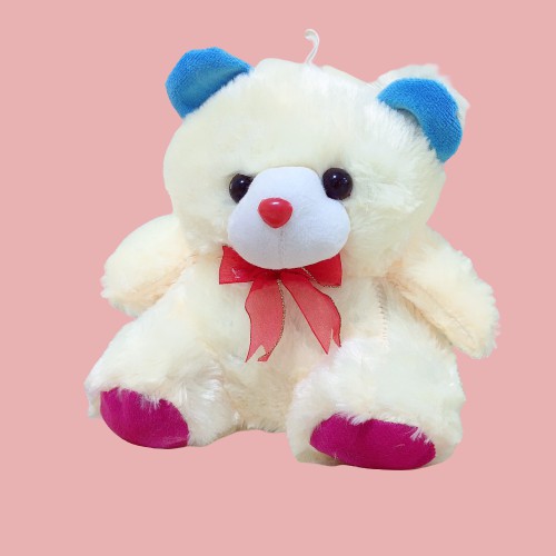 Gấu Bông Teddy Baby Đính Nơ Cổ Dễ Thương Cho Bé Size 25 cm