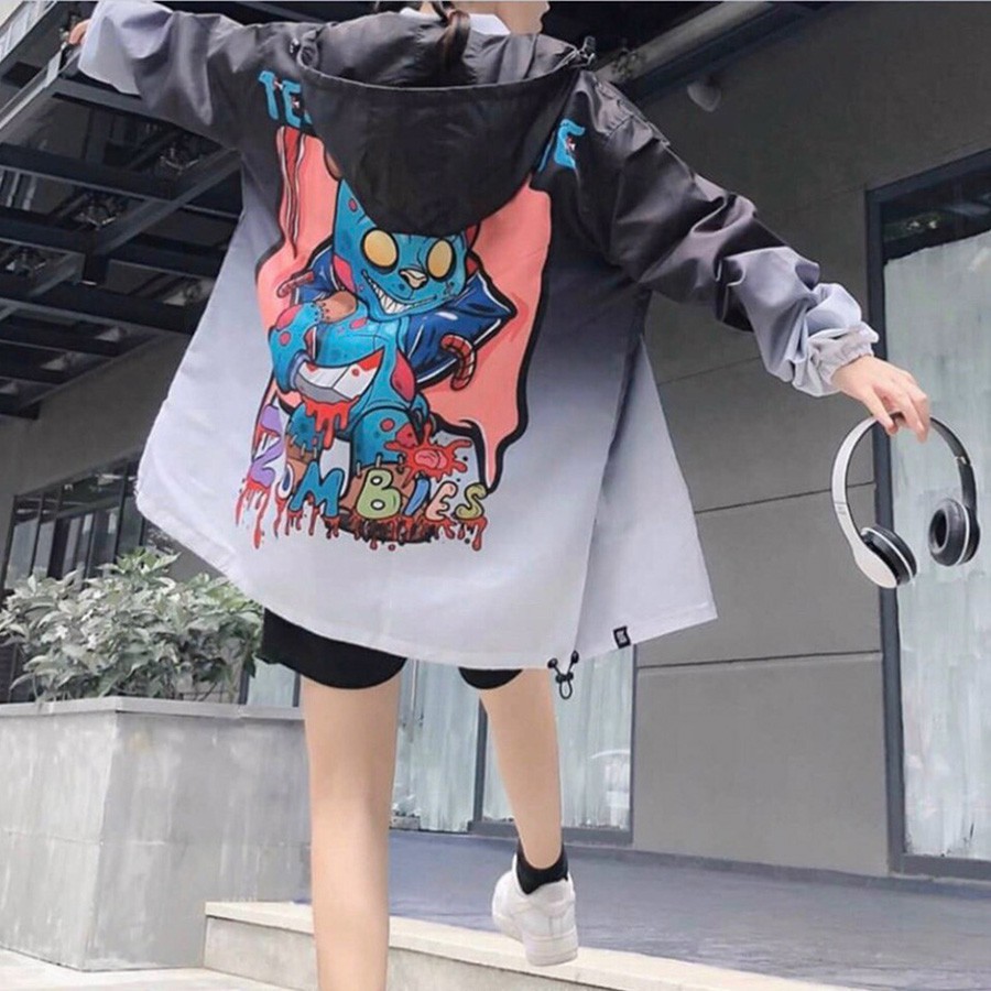 Áo Khoác Dù Nam Nữ - Áo Jacket Bombers Unisex 3D LOANG Siêu Hot (Teddy Zombies)