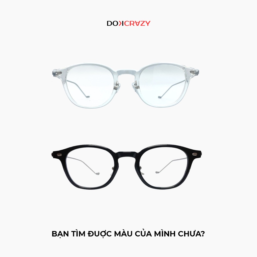 Gọng kính chữ nhật DOKCRAZY SHINY thời trang nam nữ cao cấp
