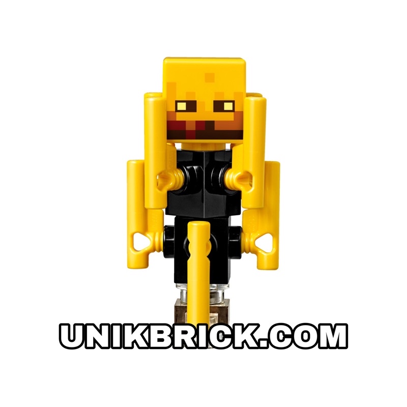 Lego UNIK BRICK Minecraft Blaze Nhân vật Blaze vàng xoay chính hãng (như hình).