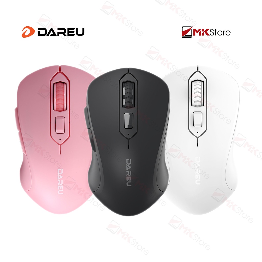 Chuột không dây DAREU LM115G Queen Pink / Sparrow Black / White