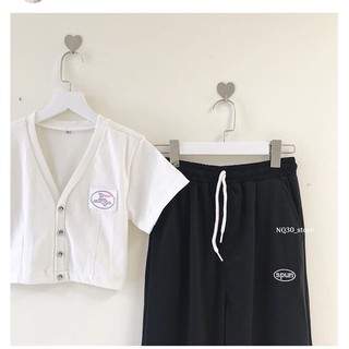 💢Set Bộ Quần Spun + Croptop Nút