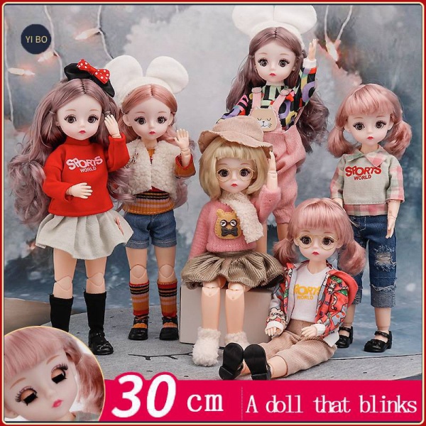 Búp bê công chúa mới 30cm 23 khớp đồ chơi cô gái búp bê Barbie bộ đồ chơi công chúa