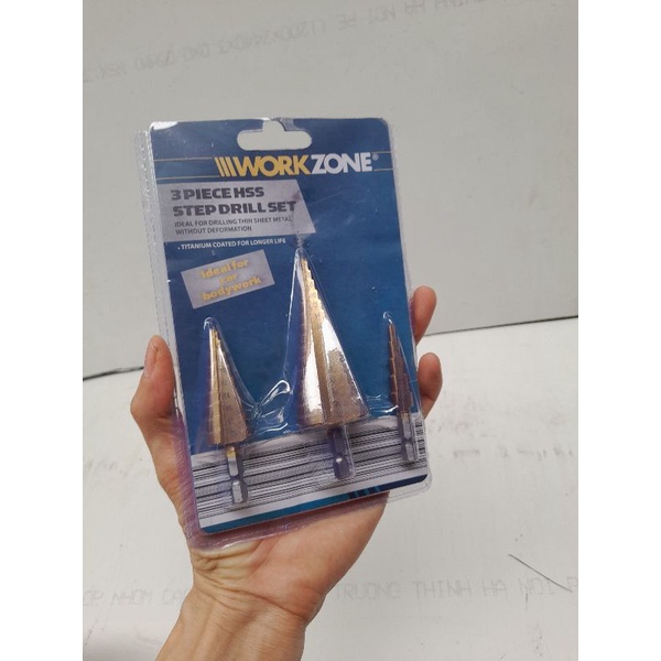 [ thanh lý] bộ mũi khoan  tháp 3 mũi WORKZONE