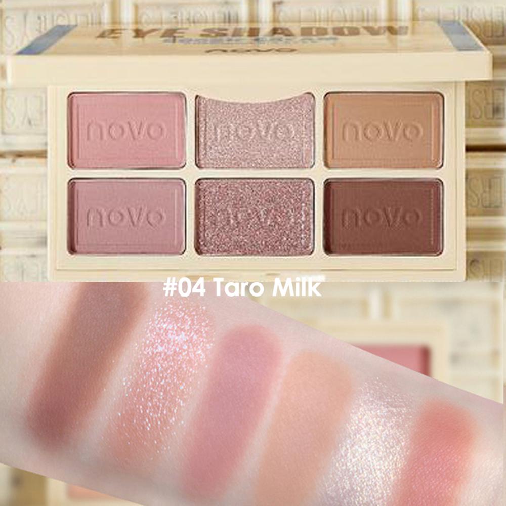 OCEANMAP Bảng Phấn Mắt NOVO Không Nhòe Chống Thấm Nước Lấp Lánh