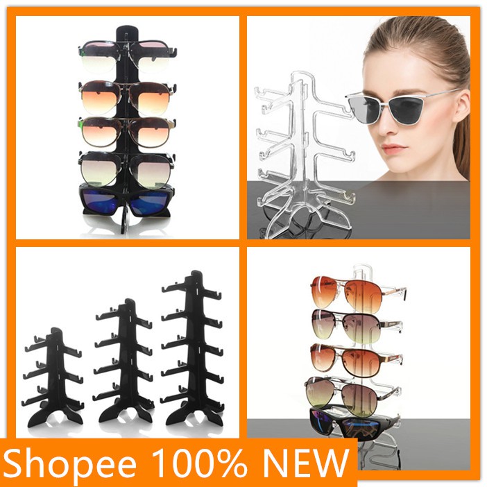 Giá PVC kích thước 5 tầng dùng trưng bày mắt kính /Giá trưng bày kính mát/Kệ nhựa trưng bày mắt kính