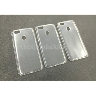 Ốp lưng silicon dẻo trong suốt OPPO F5 siêu mỏng 0.6mm 2D laether