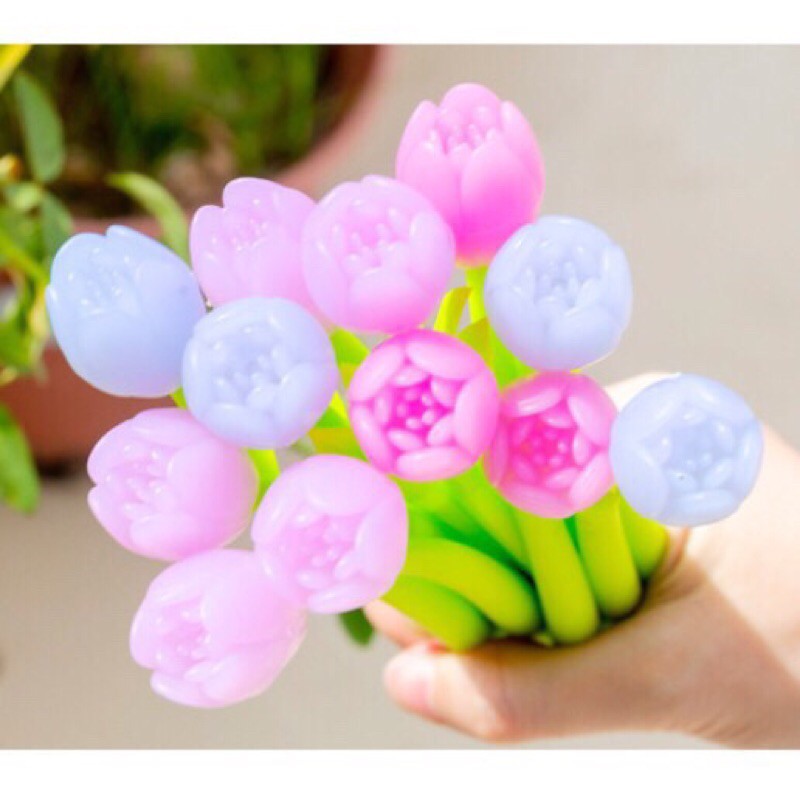 BÚT HOA TULIP ĐỔI MÀU_ĐỒ DÙNG HỌC TẬP_BÚT DỄ THƯƠNG