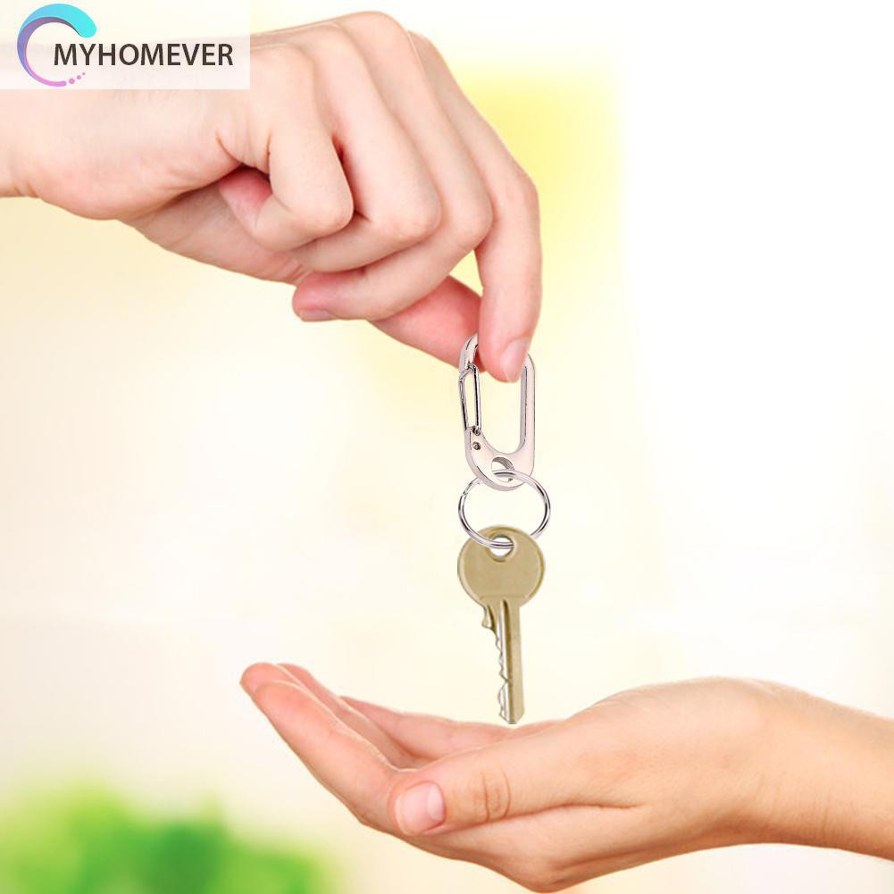 Móc khóa bằng hợp kim kẽm màu đen/bạc dùng cho các hoạt động ngoài trời