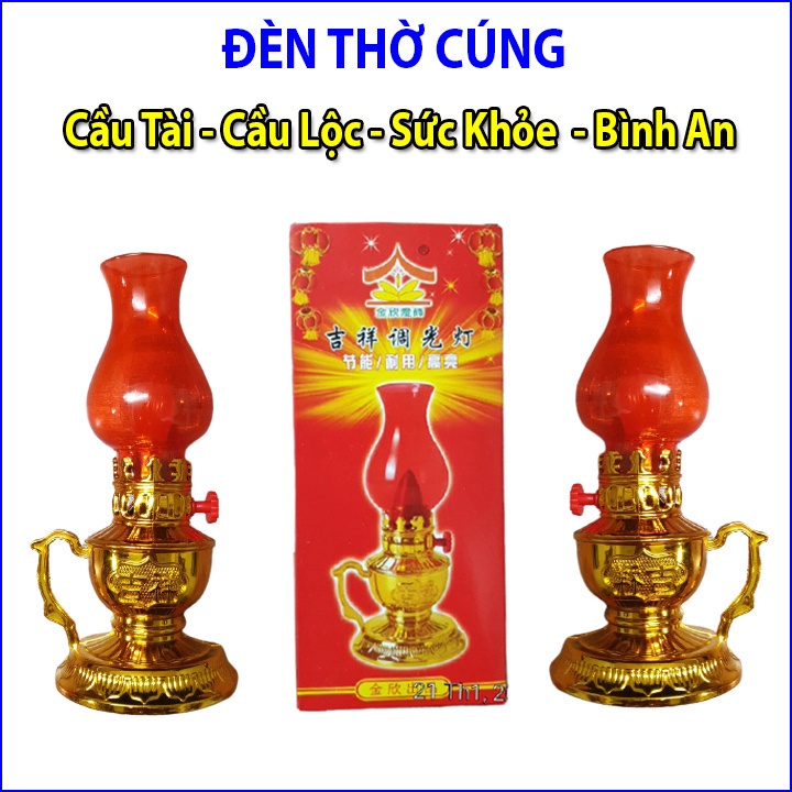 Đèn thờ vĩnh cửu,sử dụng pin, thiết kế cổ kính, hài hoà, cân đối-Đèn Thờ Dùng Pin | Shopee Việt Nam
