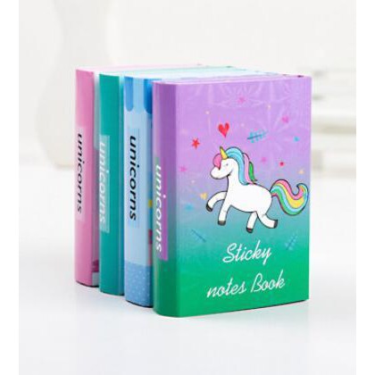 Sổ Giấy Sticky Note Unicorns Kỳ Lân (6 Xấp) - Mẫu 3