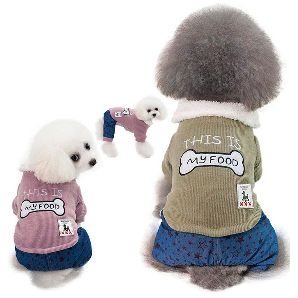 Áo khoác thêu hình dành cho thú cưng