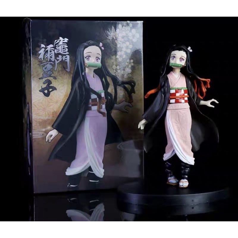 mô hình Kimetsu no yaiba - Mô hình Thanh Gươm Diệt Quỷ Nezuko cao 17cm bằng PVC cao cấp (Có clip, ảnh thật)