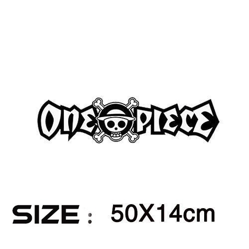 Đề Can Dán Trang Trí Xe Hơi / Mô Tô Phản Quang Hình Roronoa Zoro Tony Chopper One Piece