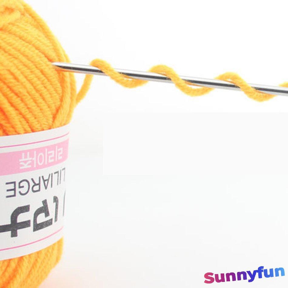 Set 4 Cuộn Len Chuyên Dụng Cho Đan Móc Cuộn len sợi cotton dày dặn đan móc búp bê DIY tiện lợi