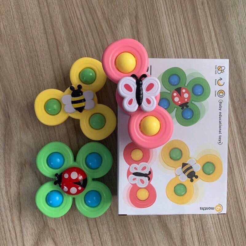 [Hàng Loại 1] Set 3 con quay spinner hình dễ thương - đồ chơi con quay vui nhộn cho bé