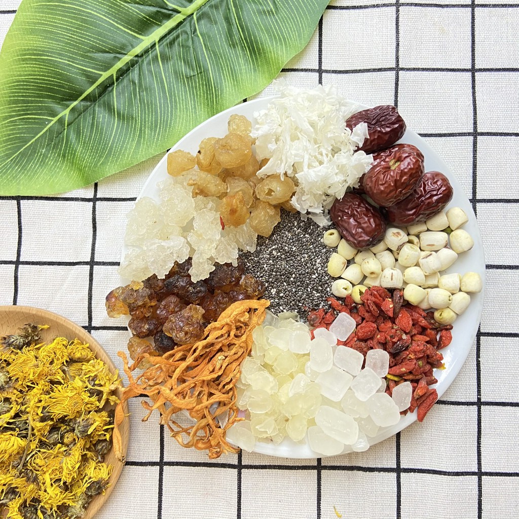 Chè Dưỡng Nhan Tuyết Yến 12 vị SET NẤU 12 - 15 BÁT - Thượng Phẩm - BẾP CHÈ VIETFARM | BigBuy360 - bigbuy360.vn