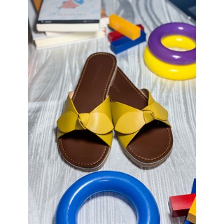 Dép Nữ Thời Trang Cao Cấp - Nơ Ú - Xanh Bơ - Loại Cao Cấp - Độ Cao Đế 2cm ( quai da, simili, đế cao su nguyên khối )