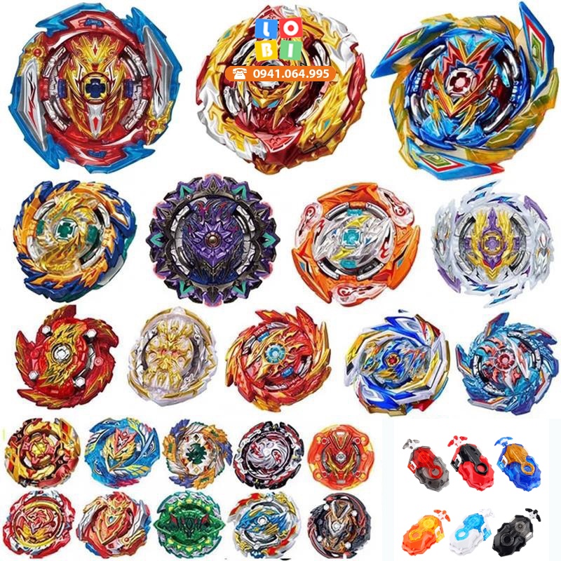 Đồ chơi con quay Beyblade Burst B187, kết hợp 2 tay phóng loại mới MQ B184