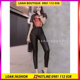 Quần da treging cạp cao dáng ôm tôn body đẹp ❤free ship khi mua 2 sản phẩm❤