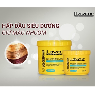 Hấp dầu lavox phục hồi hư tổn - giữ màu tóc nhuộm mềm mượt