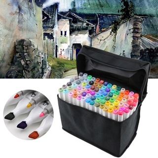Set bút màu vẽ tranh thiết kế hai đầu tiện dụng cho trường học nghệ thuật