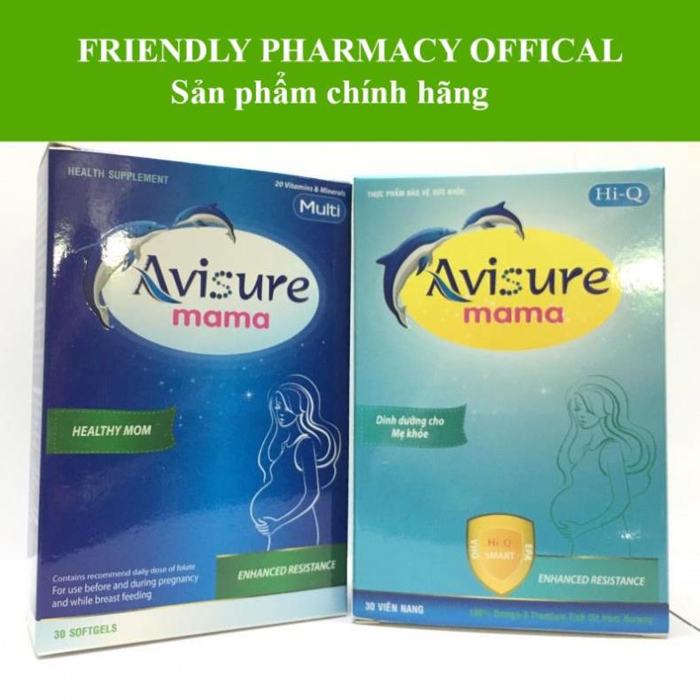 AVISURE MAMA – Bổ bà bầu giúp con thông minh, khoẻ mạnh, ngừa dị tật (60 viên)