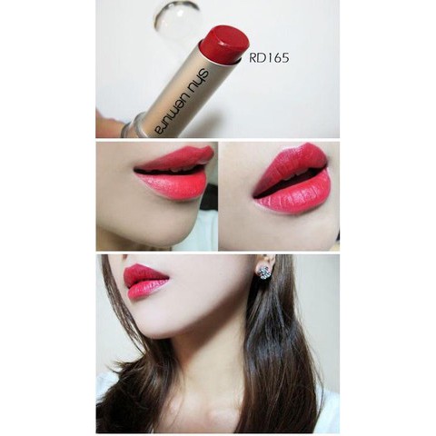 Son Shu Uemura Rouge Unlimited Matte RD165 Đỏ Thuần Chính Hãng