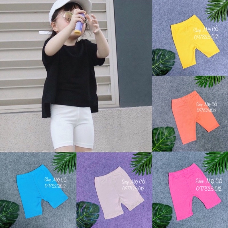 Combo 3 Quần Ngố Thun Cho Bé Gái Thoải Mái Phối Đồ