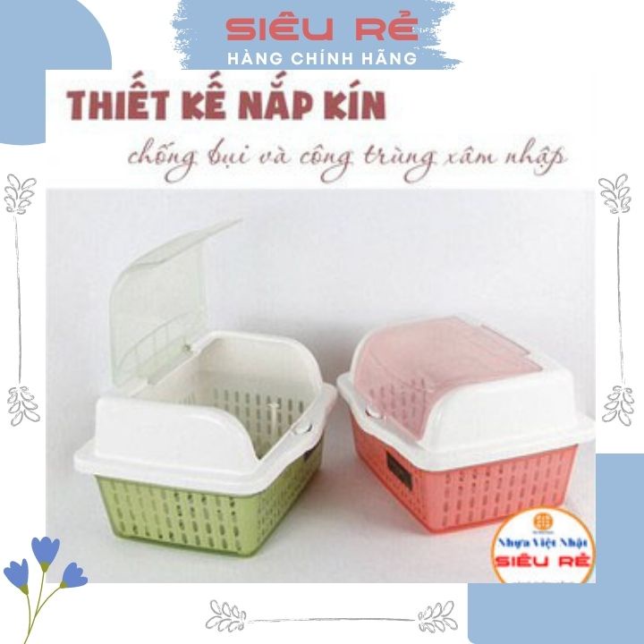 Rổ úp bát, cốc có nắp 🏆HÀNG CAO CẤP🏆 Việt Nhật, Kệ úp chén bát nhà bếp sạch sẽ an toàn - siêu rẻ
