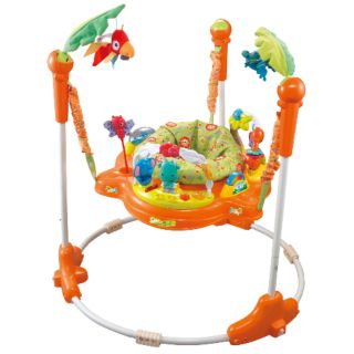 [Mã MKBC13 giảm 80k đơn 1 triệu] Ghế nhún nhảy tập đứng có đèn nhạc màu cam Konig Kids KK63568