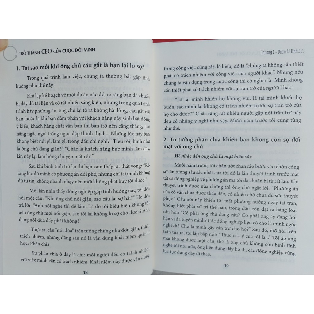 Sách Minh Long - Trở Thành CEO Của Cuộc Đời Mình