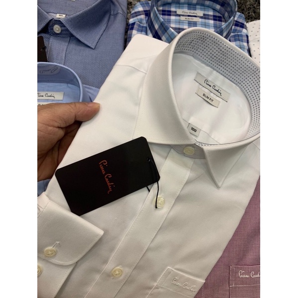 Sơ mi nam dài tay Pierre cardin xuất Hàn xịn chỉ dư màu trắng | BigBuy360 - bigbuy360.vn