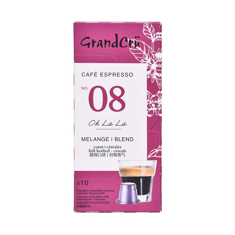 ■UCC Coffee Capsules 10 Nhập khẩu từ Pháp Kiểu Ý Cô đặc Ly lớn Thích hợp cho Máy pha cà phê dạng viên nang Nestl