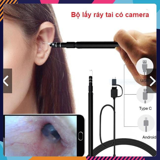 Bộ Lấy Ráy Tai Có Camera Cao Cấp 3 Trong 1 Soi Tai Mũi Miệng | BigBuy360 - bigbuy360.vn