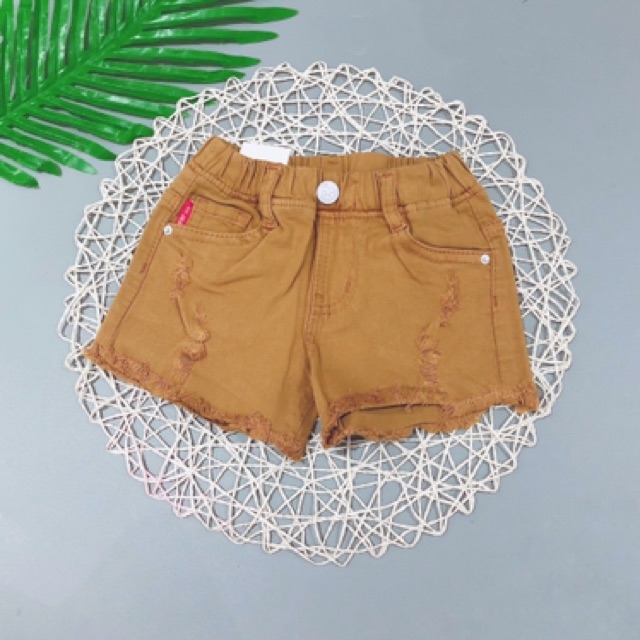 Quần short kaki bé gái
