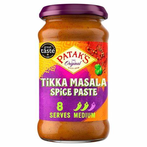 Sốt Cà Ri Ấn Độ Hữu Cơ Không Gluten Vegan Tikka Masala Patak's Curry Paste 283g