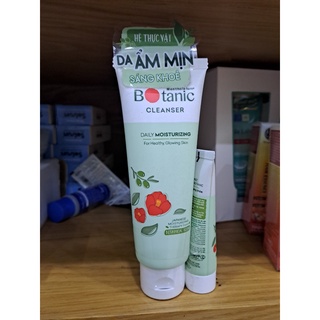 Gel rửa mặt sạch mịn da tươi sáng Mentholatum Botanic 80g tặng kèm tuýp mini