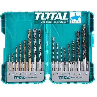 TOTAL BỘ MŨI KHOAN SẮT BÊ TÔNG GỖ 16 CHI TIẾT TACSDL11601