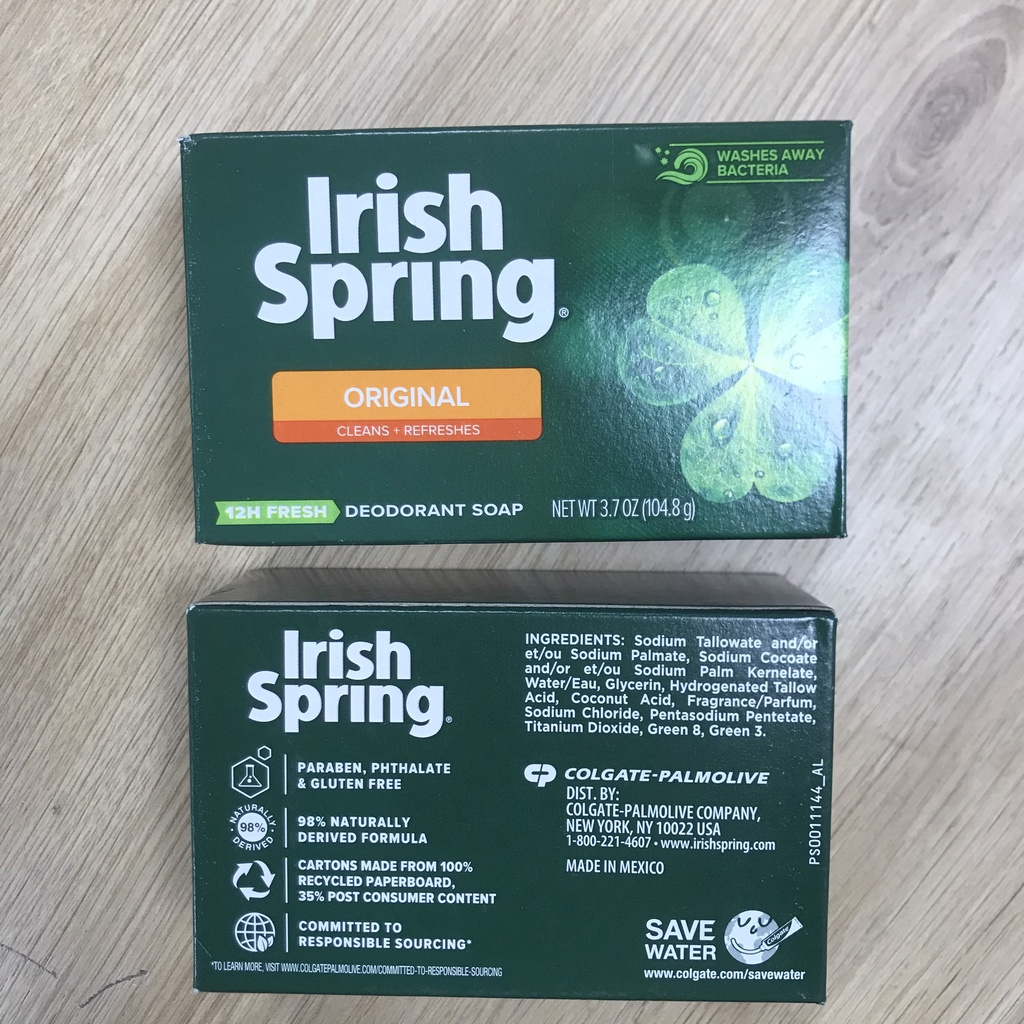 Xà bông Mỹ IRISH SPRING 104.8g /113g | Xà phòng Sping