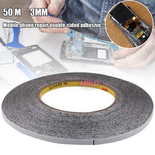 Cuộn băng dính 2 mặt 3mm dài 50M dành cho màn hình LCD của điện thoại di động