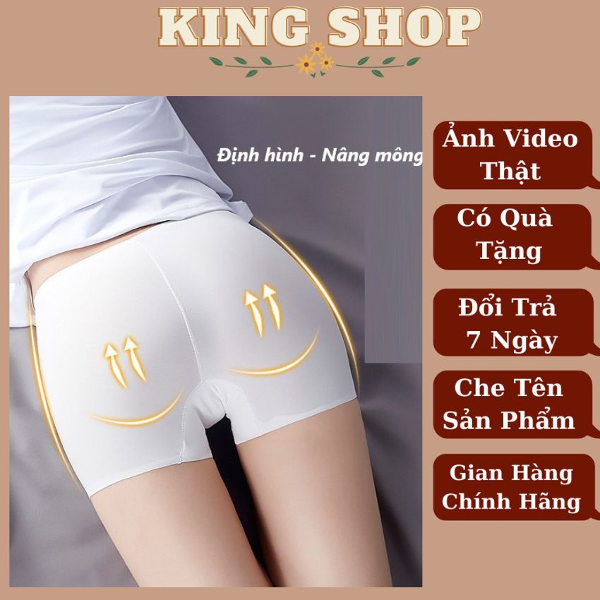 Quần mặc trong váy, quần lót nữ đúc su mềm mịn không lộ viền kháng khuẩn Kingshop V8205