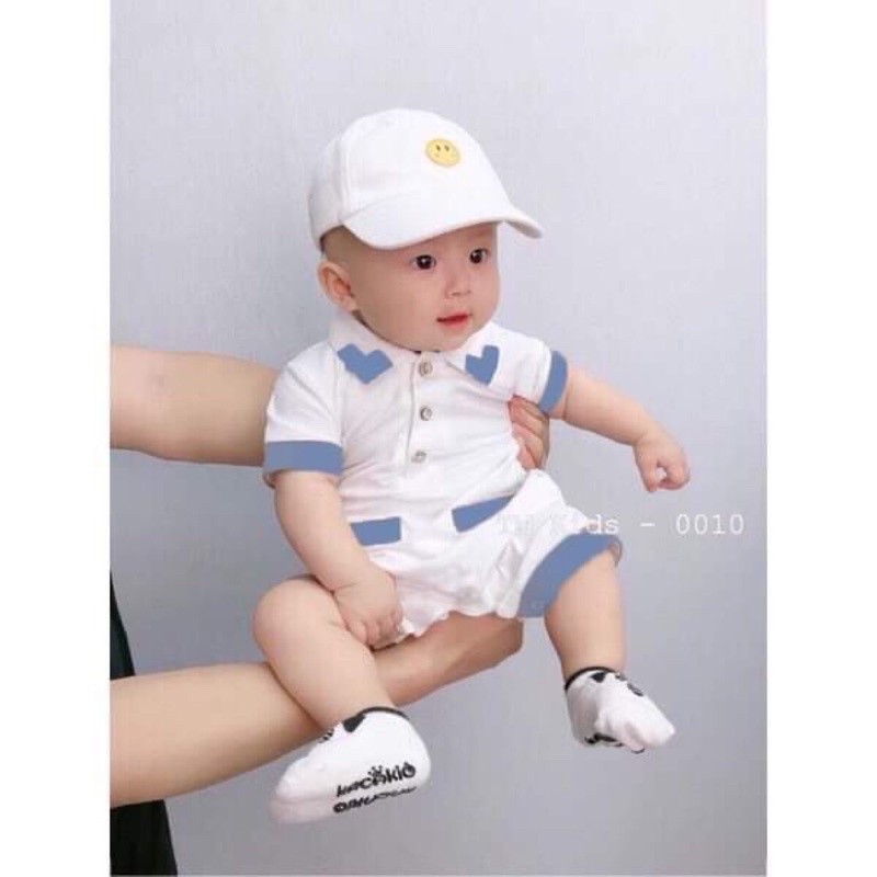 Body cho bé trai, body chip hè siêu xinh 1 màu cho bé, bodysui hè bé trai 4-13kg