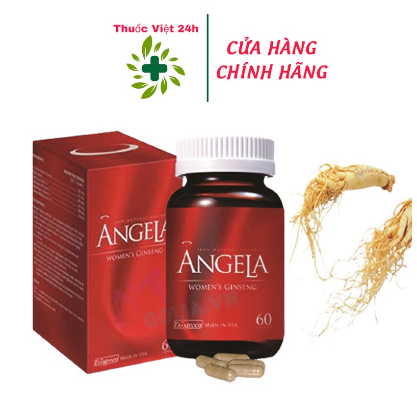 Sâm Angele Gold giúp cải thiện sinh lý nữ Hộp 60 viên - thuocviet24h