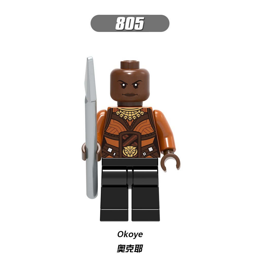 Đồ Chơi Lego X0184 XH804 Ulysses Klaw Black Panther Shuri Marvel Độc Đáo