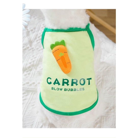 Áo 2 dây cà rốt cho thú cưng