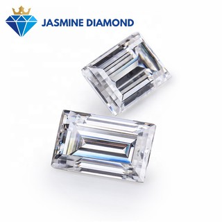 Kim cương nhân tạo Mỹ Moissanite giác cắt Baguette (size tấm từ 1x2 - 2x3)