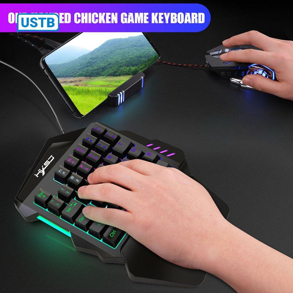 Bộ bàn phím chuột V100 + H300/A907/A876/A869RGB ,Bàn Phím Chơi Game HXSJ V100 Chuyên Nghiệp E-Sport