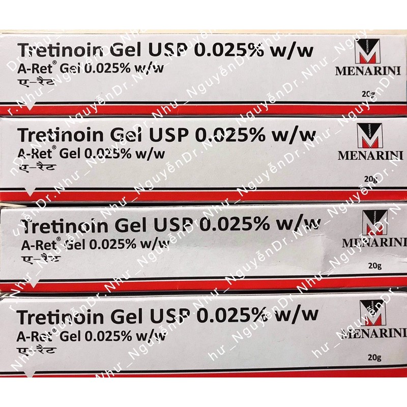 (Có Sẵn) Kem giảm mụn Aret Tretinoin giảm mụn 0.025% 0.05% 0.1%